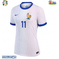 Frankrike Ousmane Dembele #11 Bortedrakt Dame EM 2024 Kortermet